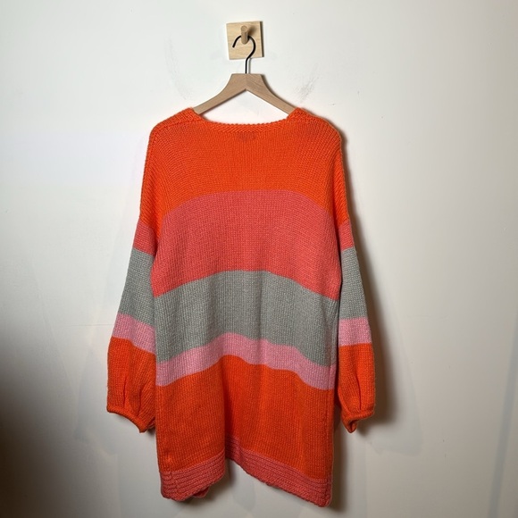 Pretty Little Thing Women Long Oversized Cardigan Sweater Balloon sleeve size S - Picture 5 of 9